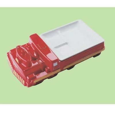 子供食器 プレート D-51汽車ランチ皿レッド 