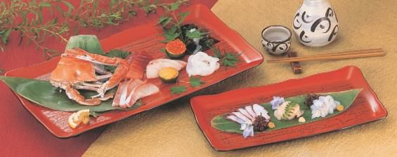 盛器 尺1寸長角盛器 根来