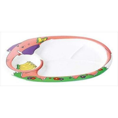 メラミン ランチ皿 ゾウ