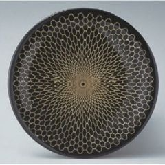 回転寿司皿 寿司皿黒網目/業務用食器