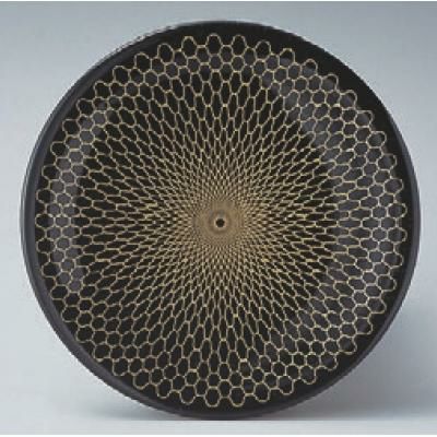 回転寿司皿 寿司皿黒網目/業務用食器