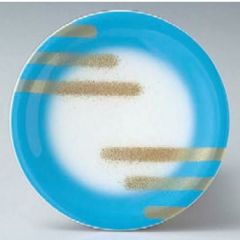 回転寿司皿 寿司皿ブルーぼかし雲水