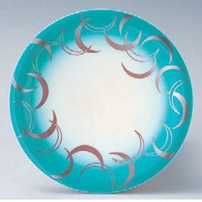 回転寿司皿 寿司皿エメラルド風車