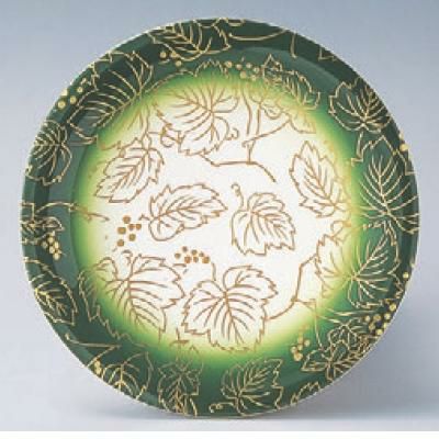 回転寿司皿 寿司皿グリーンツタ