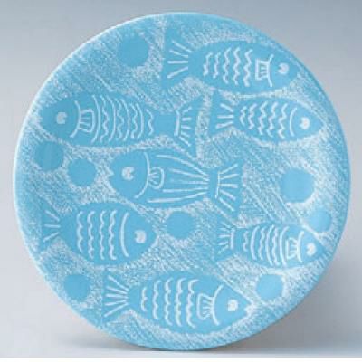 回転寿司皿 寿司皿青磁お魚