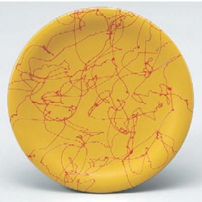 回転寿司皿 寿司皿イエロー紅乱糸