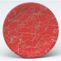 回転寿司皿 寿司皿レッド銀乱糸  高さ21 直径:150 (業務用食器)