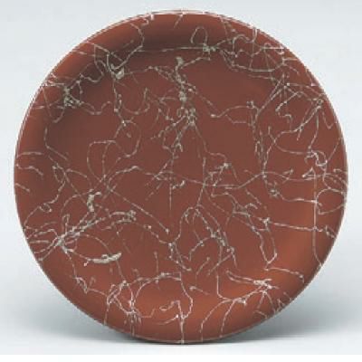 回転寿司皿 寿司皿ブラウン銀乱糸