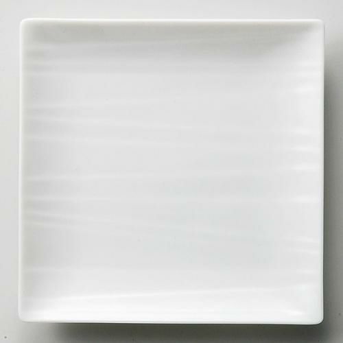 カサローシュ 15cm正角皿 白 白