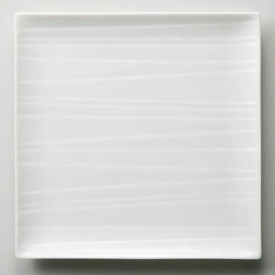 カサローシュ 21cm正角皿 白 白