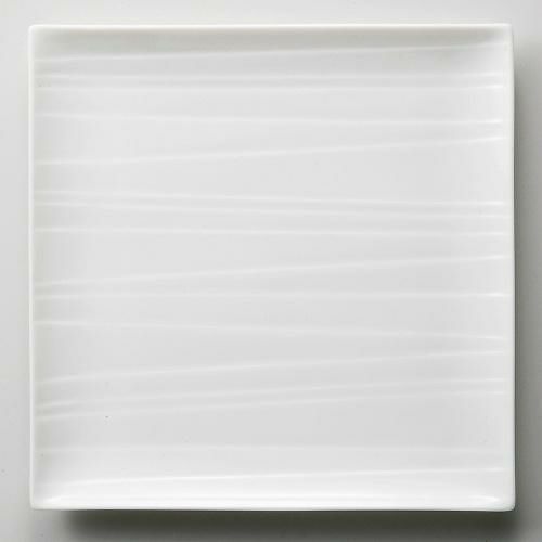 カサローシュ 21cm正角皿 白 白