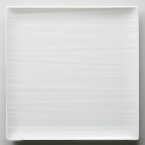 カサローシュ 26cm正角皿 白 白