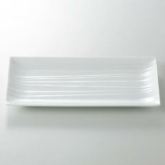 カサローシュ 24cm長角皿 白 白