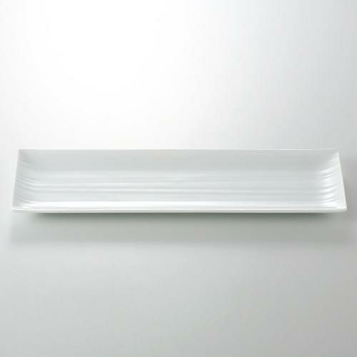 カサローシュ 35cm長角皿 白 白