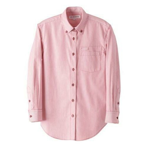 ボタンダウンシャツ（女性用）サイズ：7～13 15・17 カラー：エンジ×ホワイト,ブラック×ホワイト,ベージュ×ホワイト