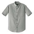 ボタンダウンシャツ（男性用）サイズ：S～LL 3L・4L カラー：エンジ×ホワイト,ブラック×ホワイト,ベージュ×ホワイト