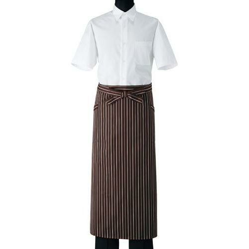 エプロンサイズ：フリー カラー：ワイン×ホワイト,ブラウン×ホワイト,ブラック×ホワイト