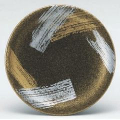 回転寿司皿 寿司皿梨地二色刷毛目