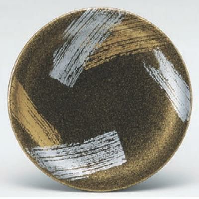 回転寿司皿 寿司皿梨地二色刷毛目