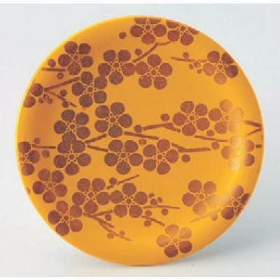 回転寿司皿 寿司皿黄に梅