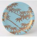 回転寿司皿 寿司皿ブルーに竹