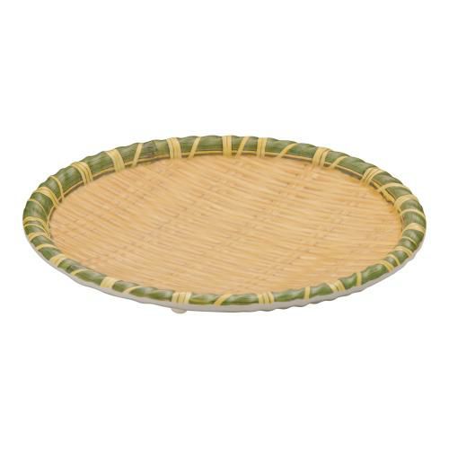 JB メラミン竹模様丸皿 イエローM JB-B735YL