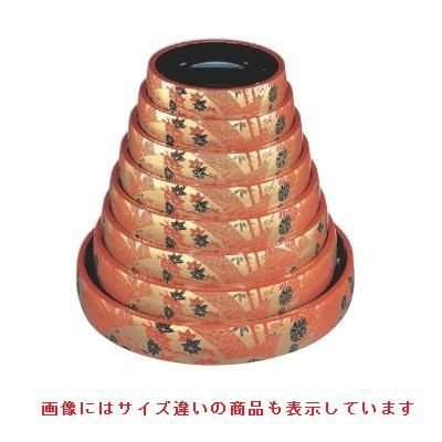 寿司桶 D.Xタイコ型すし桶朱に扇面7寸 高さ59 直径:216