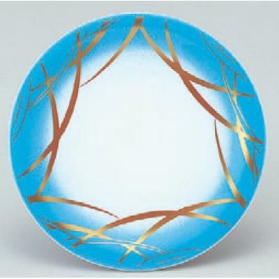 回転寿司皿 寿司皿ブルーつゆ草