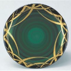 回転寿司皿 寿司皿渦グリーンつゆ草