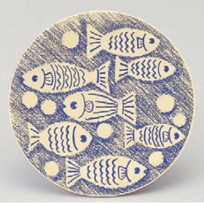 回転寿司皿 寿司皿クリームお魚