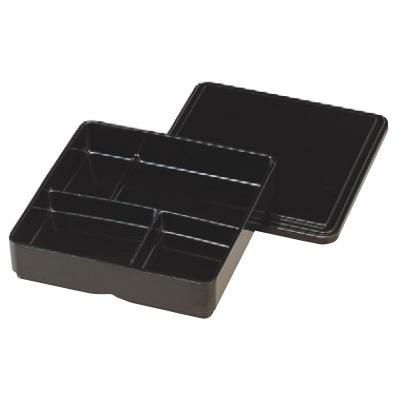 弁当箱 F-220 7寸角重黒(仕切固定)