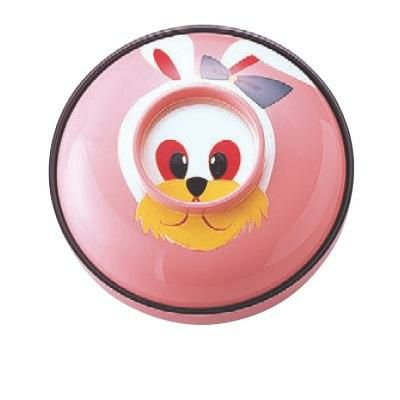 弁当箱 お椀弁当ウサギさん(朱仕切付)