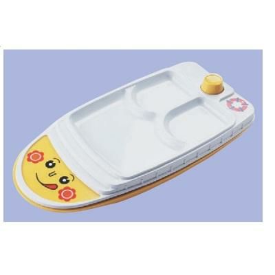 子供食器 プレート 舟型ランチ皿スマイル号