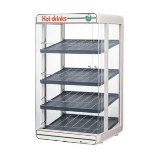 【日本ヒーター】卓上飲料ウォーマー (先入れ先出し販売対応) PW120FOP-S4 幅468×奥行425×高さ850mm