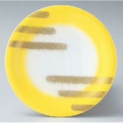 回転寿司皿 寿司皿イエローぼかし雲水