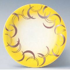 回転寿司皿 寿司皿イエロー風車