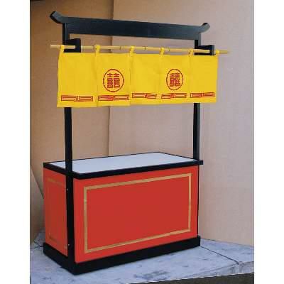 【受注生産品】組立式屋台 中華屋台 11-457-1 幅1200×奥行750×高さ1960(mm)