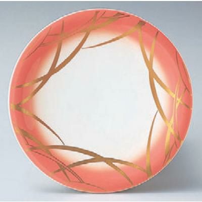 回転寿司皿 寿司皿ピンクつゆ草  高さ21 直径:150 (業務用食器)