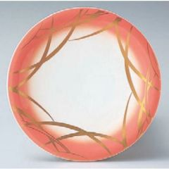 回転寿司皿 寿司皿ピンクつゆ草  高さ21 直径:150 (業務用食器)