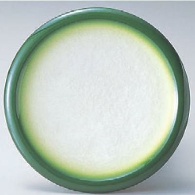回転寿司皿 縁高皿アクアグリーンぼかし