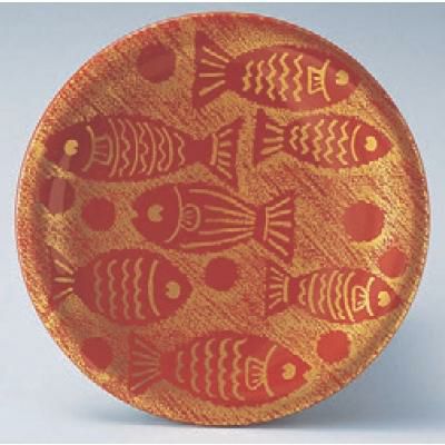 回転寿司皿 寿司皿朱お魚