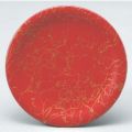 回転寿司皿 寿司皿レッド金乱糸  高さ21 直径:150 (業務用食器)