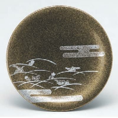 回転寿司皿 寿司皿梨地秋草 高さ21 直径:150