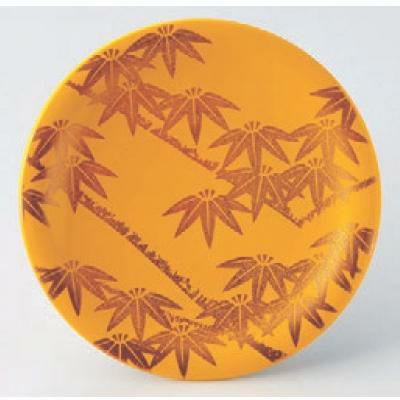 回転寿司皿 寿司皿黄に竹