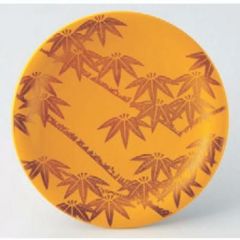 回転寿司皿 寿司皿黄に竹