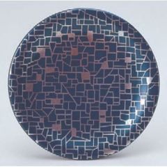 回転寿司皿 寿司皿紺に銀石目