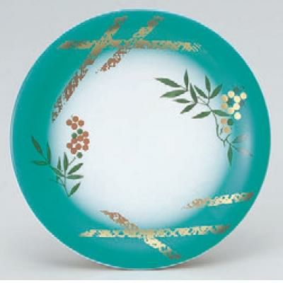 回転寿司皿 寿司皿エメラルド南天