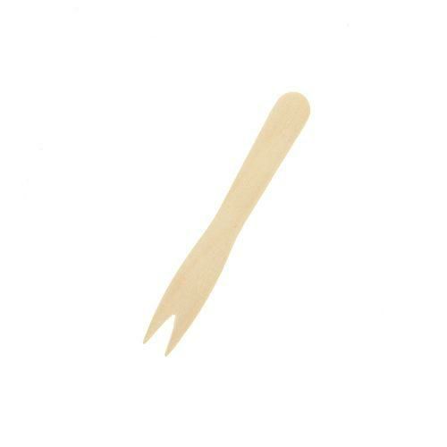 木製ミニフォーク 85mmバラ 200本入