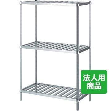 【シンコー】ラック3段 スノコ 幅1188×奥行338×高さ1800 [RS3-12035]