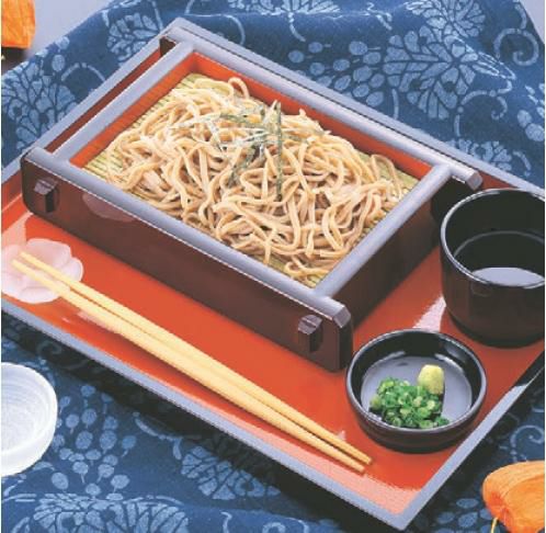 そば器 D.Xツノ盛セイロ溜内朱本体